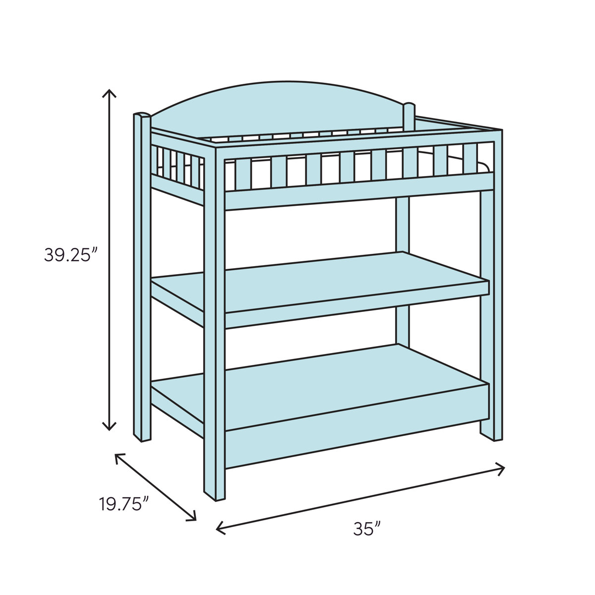 Delta Children Wilmington Changing Table with Pad & Reviews Wayfair